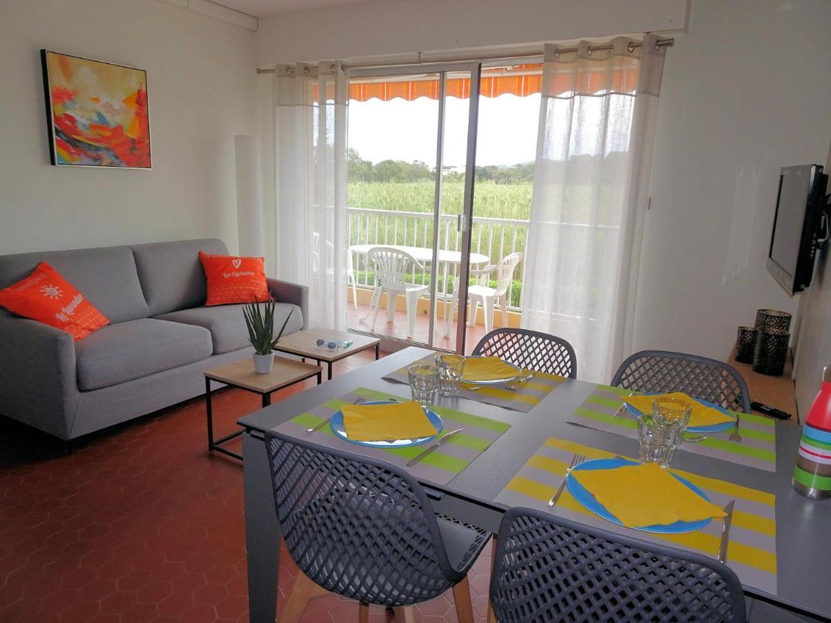 T3 150 M De La Plage, Climatisation, Piscine Et Parking Privatif - Le Lavandou Kültér fotó